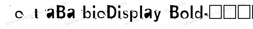 NeutraBarbieDisplay Bold字体转换